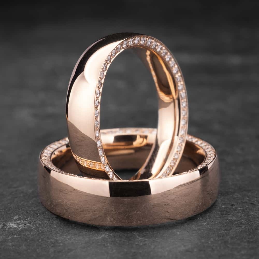 Vestuviniai žiedai su Briliantais "Klasika 4"