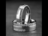 Vestuviniai žiedai su Briliantais "Modernūs 6"