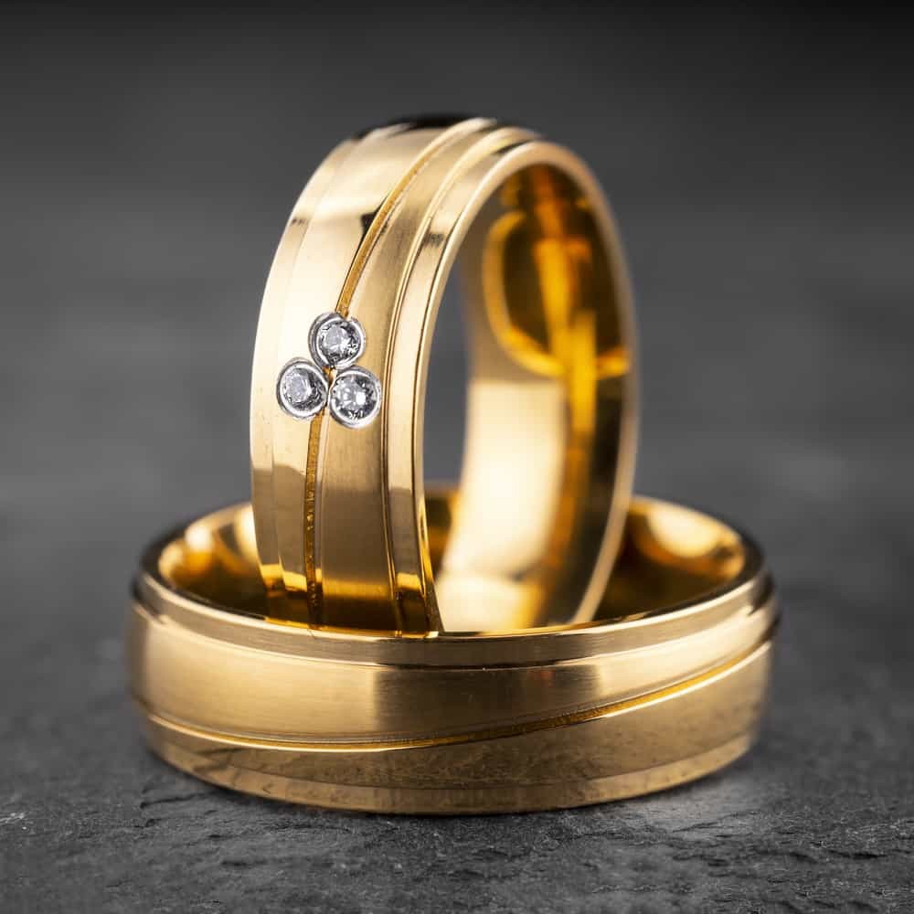 Vestuviniai žiedai su Briliantais "Klasika 11"