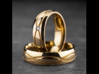 Vestuviniai žiedai su Briliantu "Klasika 15"