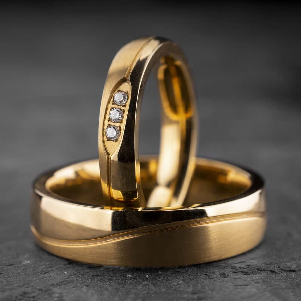 Vestuviniai žiedai su Briliantais "Klasika 16"