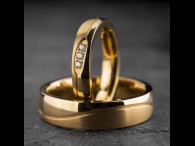 Vestuviniai žiedai su Briliantais "Klasika 16"
