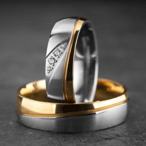 Vestuviniai žiedai su Briliantais "Klasika 19"