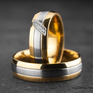Vestuviniai žiedai su Briliantais "Klasika 20"