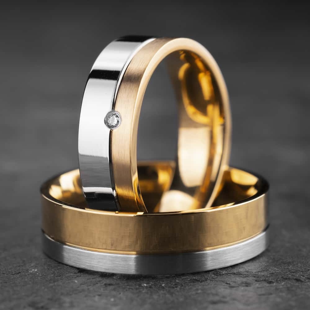 Vestuviniai žiedai su Briliantais "Modernūs 15"