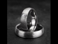 Vestuviniai žiedai su Briliantu "Klasika 3-1"