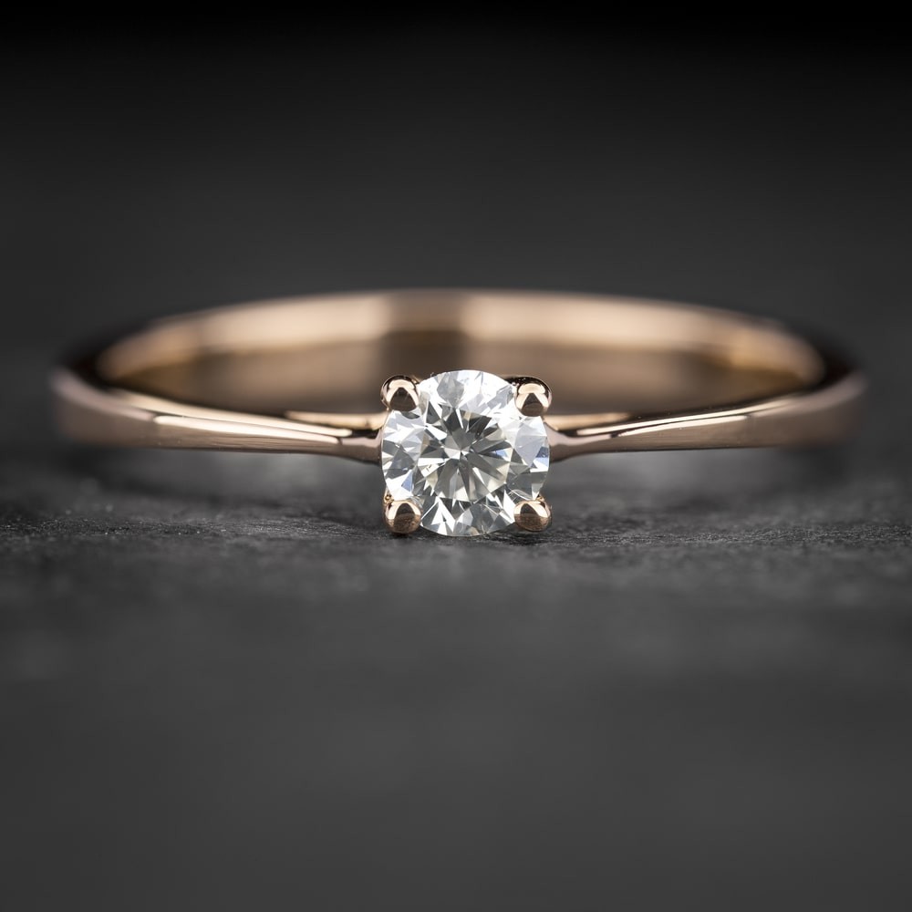 Sužadėtuvių žiedas su Briliantu "The Diamond 69"