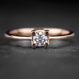 Sužadėtuvių žiedas su Briliantu "The Diamond 79"