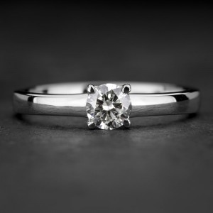 Sužadėtuvių žiedas su Briliantu "The Diamond 80"