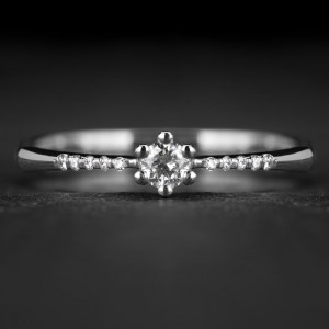 Sužadėtuvių žiedas su Briliantais "The Elegance 103"