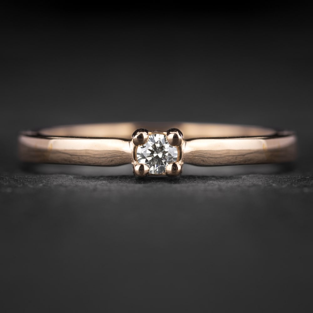 Sužadėtuvių žiedas su Briliantu "The Diamond 85"