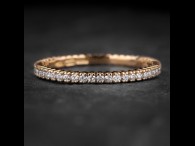 Auksinis žiedas su Deimantais "Deimantinė Juostelė 48"
