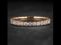 Auksinis žiedas su Deimantais "Deimantinė Juostelė 49"