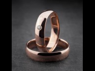 Vestuviniai žiedai su Briliantu "Klasika 1"