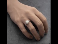 Auksinis žiedas su Deimantais "Tiara 39"