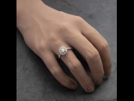 Auksinis žiedas su Deimantais "Tiara 40"