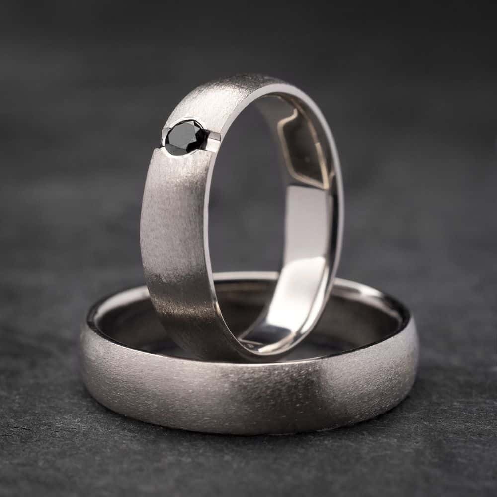 Vestuviniai žiedai su Briliantu "Klasika 3"