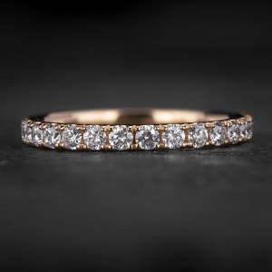 Auksinis žiedas su Briliantais "Deimantinė Juostelė 58"