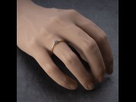 Auksinis žiedas su Safyru "Santūrumas 30"