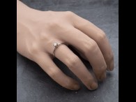 Sužadėtuvių žiedas su Briliantu "Kunigaikštytė 111"