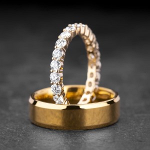 Vestuviniai žiedai su Briliantais "Karališki 12"