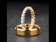 Vestuviniai žiedai su Briliantais "Karališki 12"