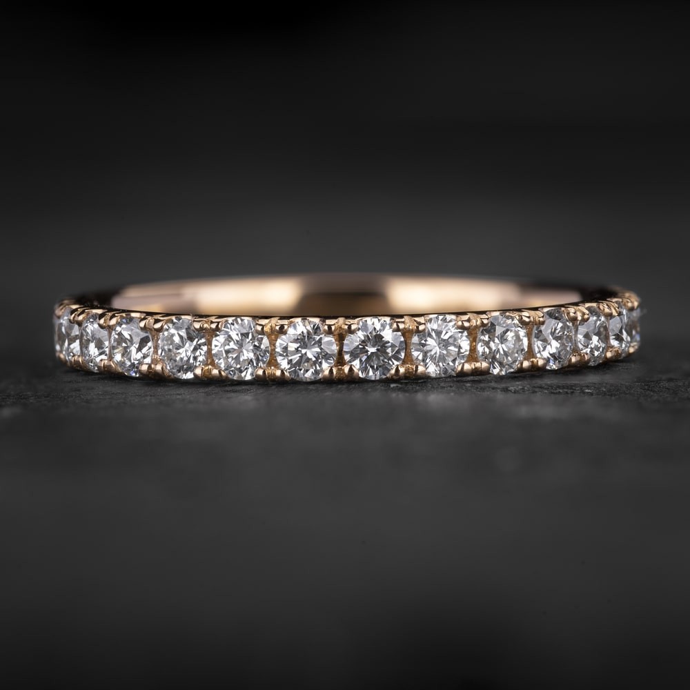 Auksinis žiedas su Briliantais "Deimantinė Juostelė 64"