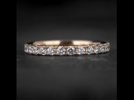 Auksinis žiedas su Briliantais "Deimantinė Juostelė 64"