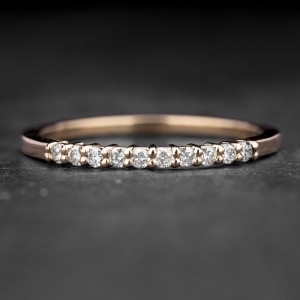 Auksinis žiedas su Briliantais "Deimantinė Juostelė 74"