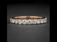Auksinis žiedas su Briliantais "Deimantinė Juostelė 76"