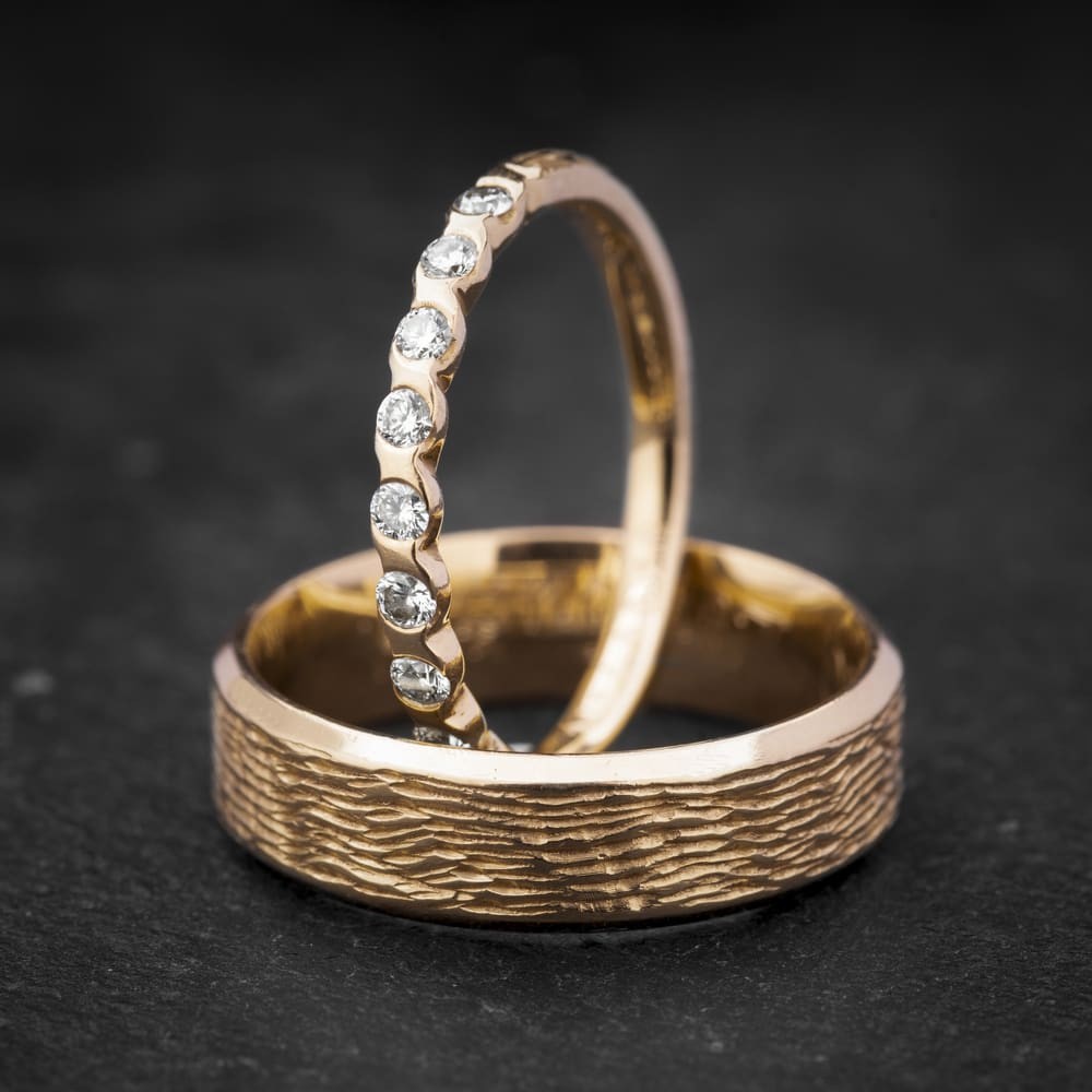 Vestuviniai žiedai su Briliantais "Karališki 13"