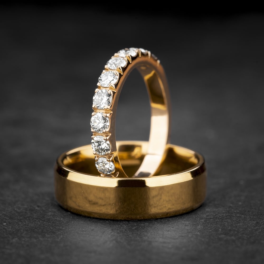 Vestuviniai žiedai su Briliantais "Karališki 15"
