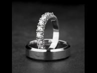 Vestuviniai žiedai su Briliantais "Karališki 19"