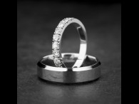 Vestuviniai žiedai su Briliantais "Karališki 20"