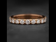Auksinis žiedas su Briliantais "Deimantinė Juostelė 5"