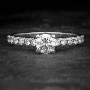 Sužadėtuvių žiedas su Briliantais "The Elegance 191"